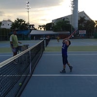 Photo taken at Tennis Court - Panya Village by Preechaya K. on 7/31/2014