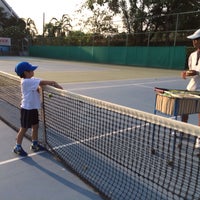 Photo taken at Tennis Court - Panya Village by Preechaya K. on 3/12/2014