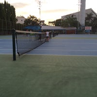Photo taken at Tennis Court - Panya Village by Preechaya K. on 9/4/2014