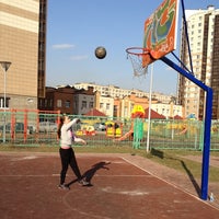 Photo taken at Баскетбольная площадка by viktoria k. on 2/28/2014