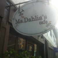 Photo taken at Ms. Dahlia&#39;s Cafe by Enric A. on 4/14/2013