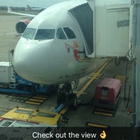 Photo taken at Virgin Atlantic Flight VS45 by Becky S. on 7/30/2016