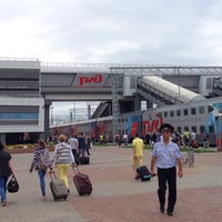 Photo taken at Kazan Train Station by Eleonora S. on 8/8/2015