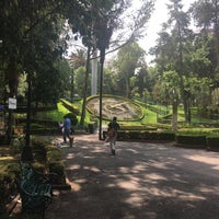 Photo taken at Parque Luis G. Urbina (Parque Hundido) by Emmanuel C. on 5/19/2016