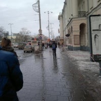 Photo taken at Остановка «Колледж Ползунова» by Anya D. on 3/30/2012