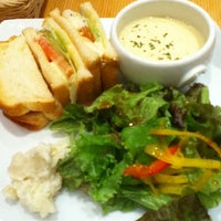 Photo taken at カフェ ラ ミル (Café La Mille) 川崎アゼリア店 by takako on 7/15/2012