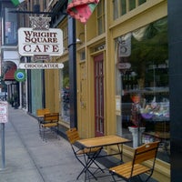 Photo taken at Wright Square Café by Petit C. on 4/3/2012