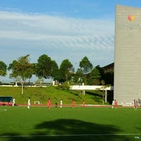 Photo taken at Singapore Sports School Soccer Field by Maslinda M. on 6/10/2012