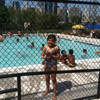 Photo taken at Brooklyn Bridge Park Pop Up Pool by Andrea S. on 8/26/2012