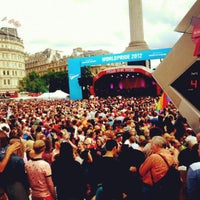 Photo taken at World Pride London 2012 by Danton T. on 7/7/2012