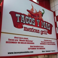 Photo taken at Tacos Y Mas by Sarah P. on 7/7/2012