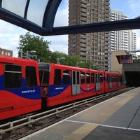Photo taken at Bow Church DLR Station by Dani F. on 6/6/2012