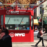 Photo taken at Official NYC Information Kiosk–Chinatown by CC I. on 4/17/2013