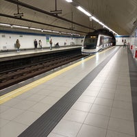 Photo taken at Metro Nuevos Ministerios by Laura H. on 3/24/2023