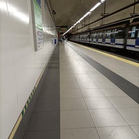 Photo taken at Metro Nuevos Ministerios by Laura H. on 2/20/2023