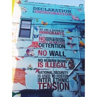 Photo taken at Declaration of Immigration Mural by Jayne G. on 8/16/2014