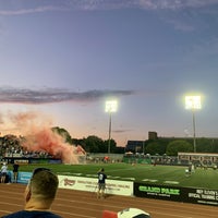 Photo taken at IUPUI: Michael A Carroll Track &amp;amp; Soccer Stadium (TF) by D. Blake W. on 8/15/2021
