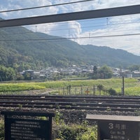 Photo taken at Torokko-Kameoka Station by ün L. on 10/17/2023