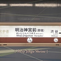 Photo taken at Fukutoshin Line Meiji-jingumae &#39;Harajuku&#39; Station (F15) by 謙太郎 平. on 2/4/2023
