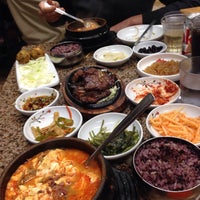 Photo taken at Myung Dong Tofu Cabin by Bobby R. on 1/18/2015