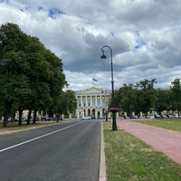 Photo taken at Parterre Garden of Smolny Institute by Nadi P. on 7/21/2021