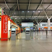 Photo taken at Warsaw Chopin Airport (WAW) by Olya S. on 4/16/2017