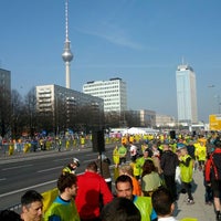 Photo taken at Berliner Halbmarathon by Matthew R. on 3/30/2014