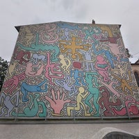 Photo taken at Murales di Keith Haring &amp;quot;Tuttomondo&amp;quot; by Stefano P. on 5/2/2018