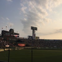 Photo taken at Hanshin Koshien Stadium by Naruaki M. on 5/20/2015