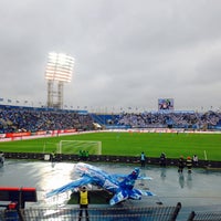 Photo taken at Стадион «Петровский» by Y on 4/26/2015