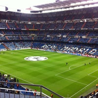 Photo taken at Santiago Bernabéu Stadium by Javier R. on 4/30/2013