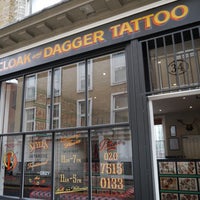 Photo taken at Cloak and Dagger Tattoo Parlour by Cloak and Dagger Tattoo Parlour on 10/31/2013