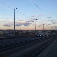 Photo taken at Prašný most (bus, tram) by Dominika D. on 1/8/2014