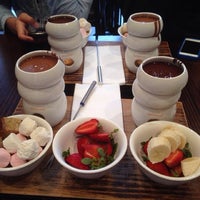 Photo taken at Max Brenner Chocolate Bar by Ritz Y. on 12/8/2013