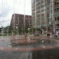 Photo taken at Fountain In Rose Kennedy Greenway by Sousou B. on 8/1/2013
