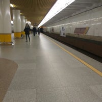 Photo taken at Станция метро «Кунцевщина» by Artyom P. on 1/6/2018