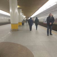 Photo taken at Станция метро «Кунцевщина» by Artyom P. on 2/26/2018