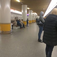 Photo taken at Станция метро «Кунцевщина» by Artyom P. on 11/8/2017