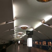 Photo taken at Станция метро «Парк Челюскинцев» by Artyom P. on 5/13/2018