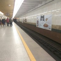 Photo taken at Станция метро «Кунцевщина» by Artyom P. on 1/3/2018