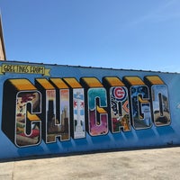 Photo taken at Greetings from Chicago (2015) mural by Victor Ving and Lisa Beggs by Hector O. on 3/4/2018