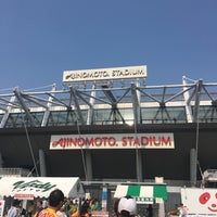 Photo taken at Ajinomoto Stadium by v_jacques on 5/22/2016