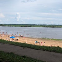 Photo taken at Юрьевский пляж by Roman A. on 7/15/2018