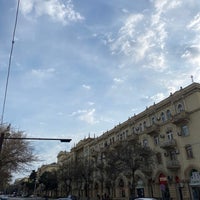 Photo taken at Huseyn Cavid prospekti / Huseyn Javid avenue by Kamilla I. on 3/21/2023