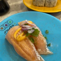 Photo taken at Sushi+ Rotary Sushi Bar by Cynthia Y. on 5/22/2022