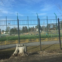 Photo taken at Football pitch of the V. Korenkov&amp;#39;s sports school by Арина on 4/3/2016