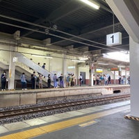 Photo taken at Nakayamadera Station by sakimura m. on 9/27/2022