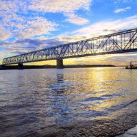 Photo taken at ж/д мост через Волгу by Yulia 🐾 on 7/15/2020