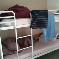 Photo taken at Bastille Hostel by Luiz Felipe M. on 6/22/2012