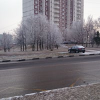 Photo taken at Остановка «Улица Рокотова» by Лю Р. on 12/3/2014